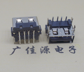 上海USB 加高 7.8/8.7四鱼叉脚 直边90度母座