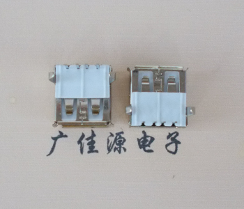 宁津usb AF90度插座14.0mm耐高温LCP半包胶芯