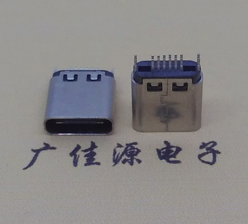 石家庄type-c16p母座,夹板式type-c16p接口连接器