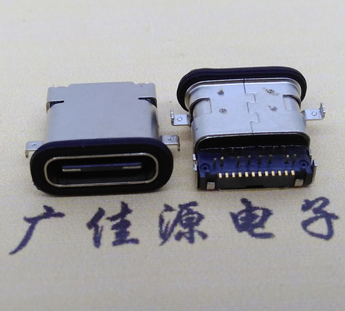 宜春 卧式type-c16p母座前插后贴 type-c接口 type-c连接器