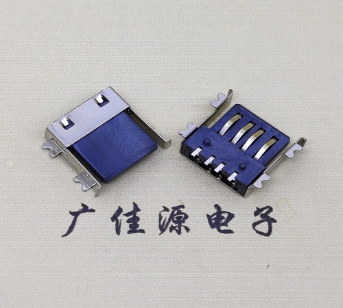 吉林薄胶芯母座 USB2.0卧式贴板A母10.0短体接口连接器